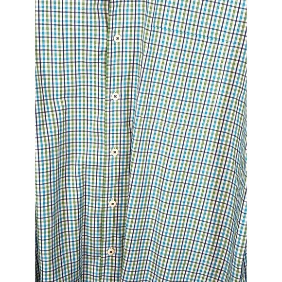 Peter Millar Cotton Plaid Long Sleeve Button Up Men's Shirt Size XL - Picture 2 of 5